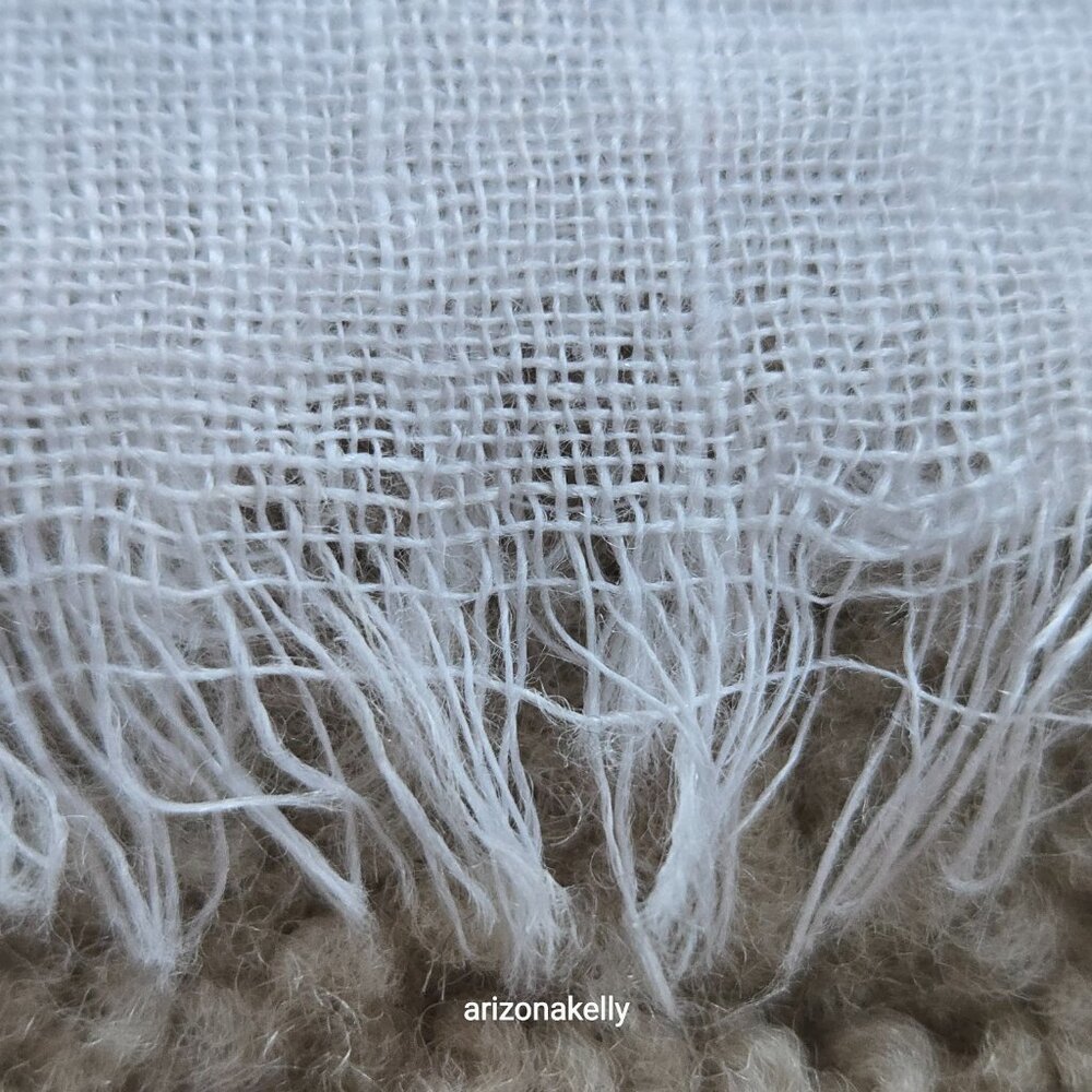 Perfect White Linen Scarf - Picture 6 of 8